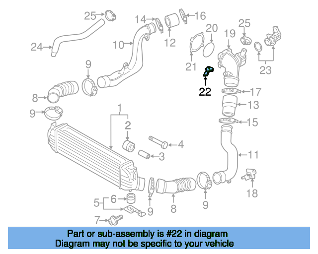 Sensor, boost pressure 038906051C