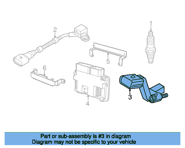 Crankshaft Position Sensor 03C906433E