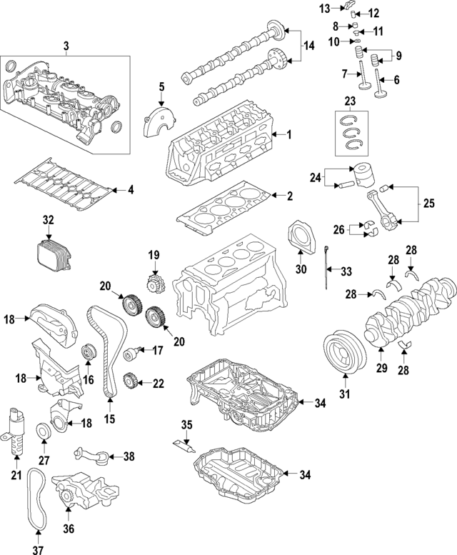 Engine Timing Belt Idler 04E109244B