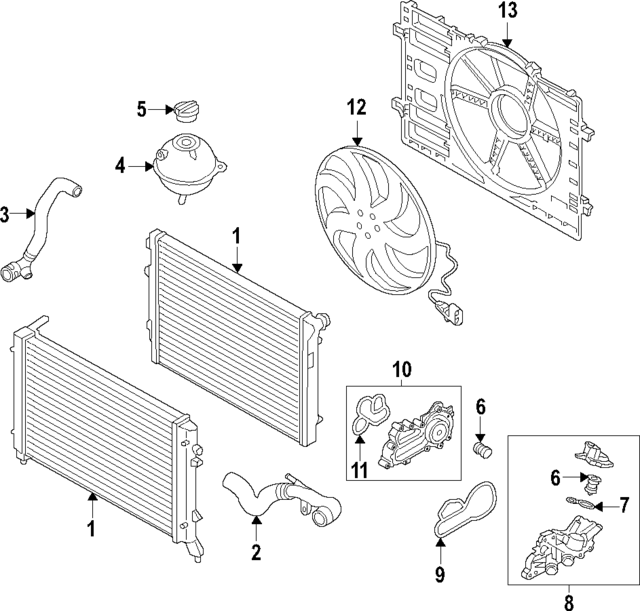 VAG WATER PUMP 04E121600CS