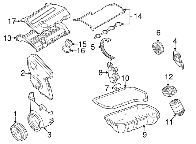 Tensioner Pulley 058109243E