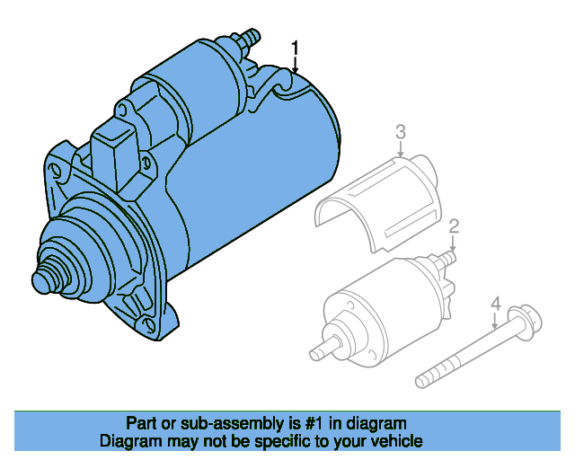 Starter Motor 058911023BX