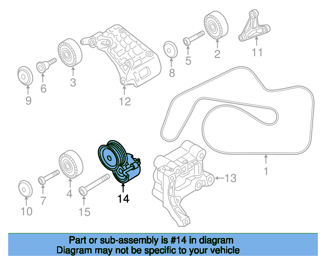 Serpentine Tensioner 059903133J