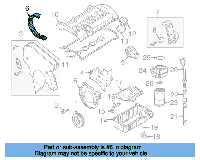 Timing Belt 06B109119F