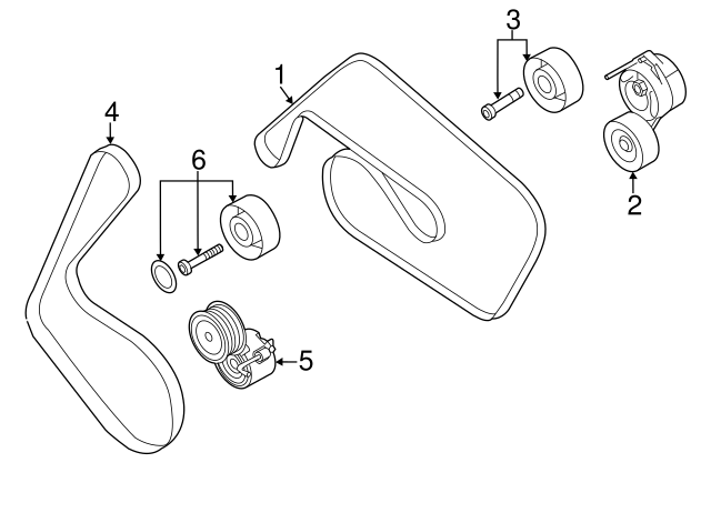 Serpentine Belt 06E903137R