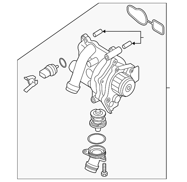 Water Pump Assembly 06J121026BG