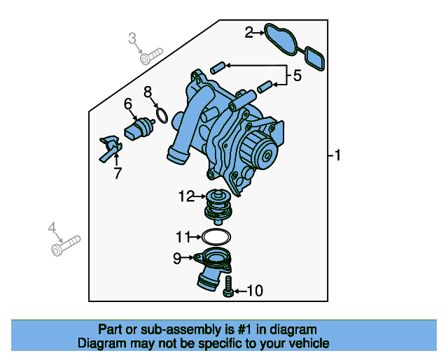 Water Pump Assembly 06J121026BG