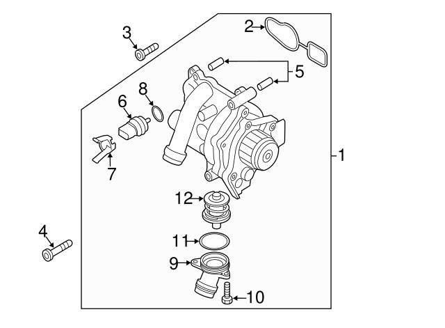 Water Pump Assembly 06J121026BG