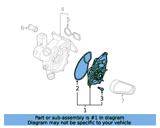 WASSERPUMP 06K121011D