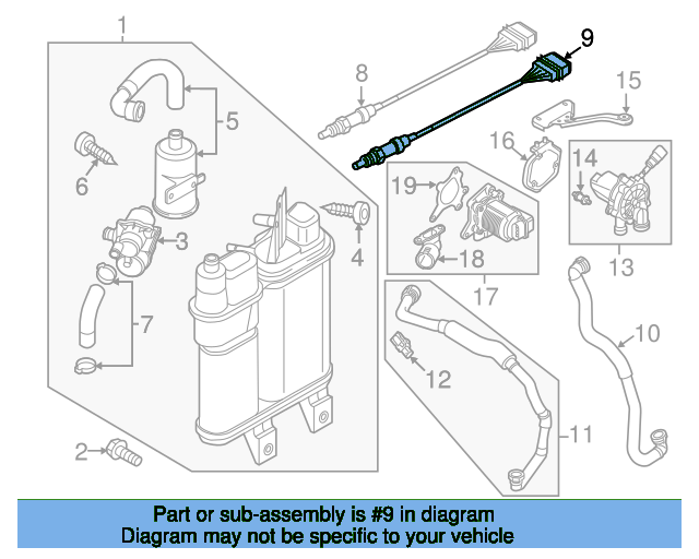 Upper Oxygen Sensor 06K906262C