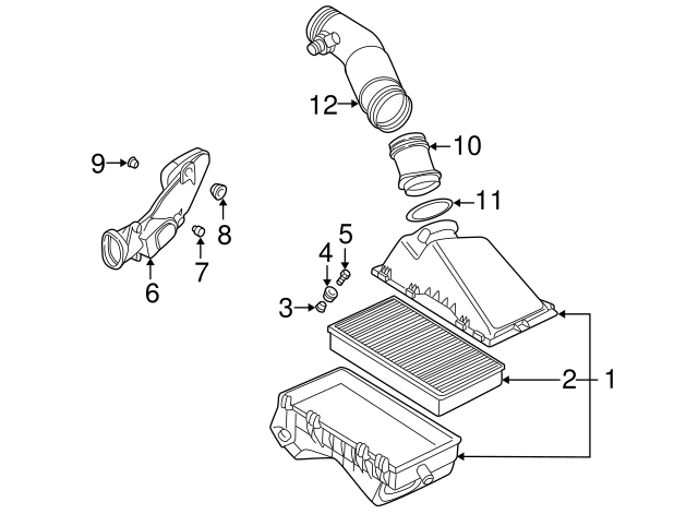 Mass Air Flow Sensor 071906461BX