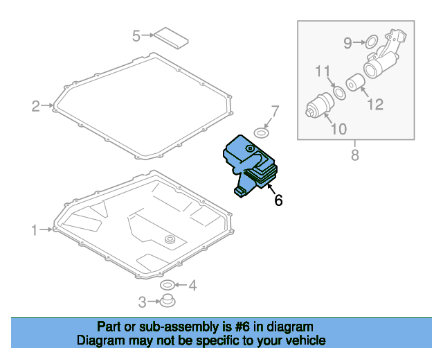 Hydraulic Filter, automatic transmission 0B5325429E