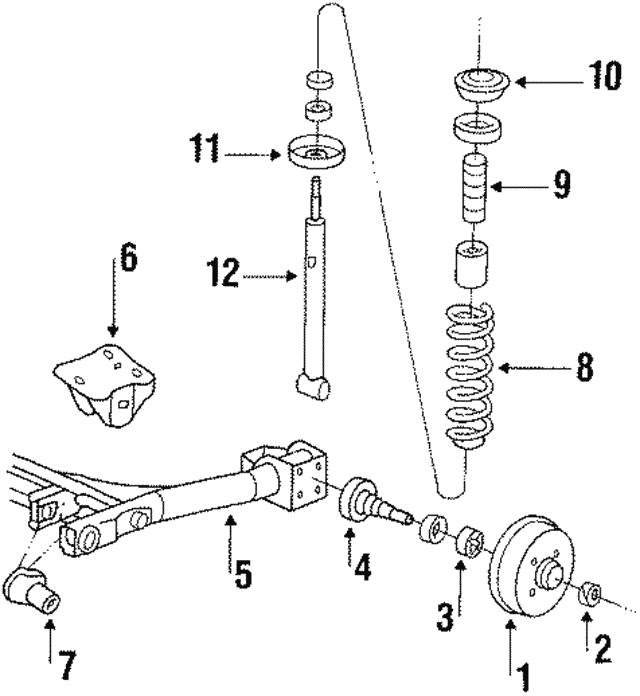 Shock Absorber 1H0513031