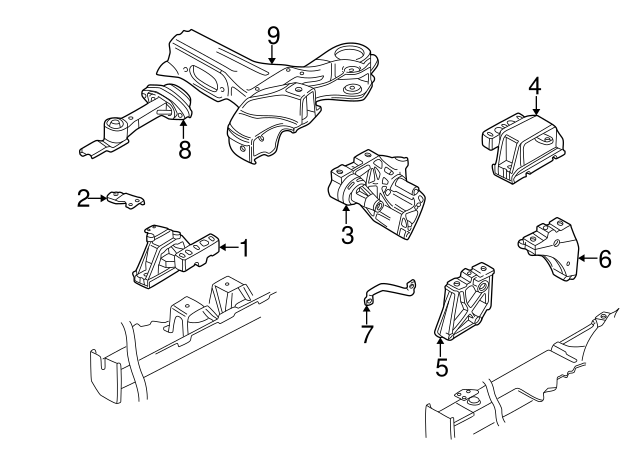 Engine Mounting 1J0199851R