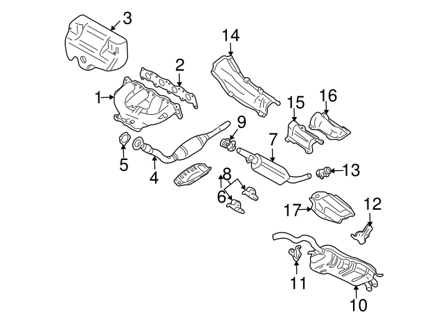 Exhaust Muffler Bracket 1J0253144J