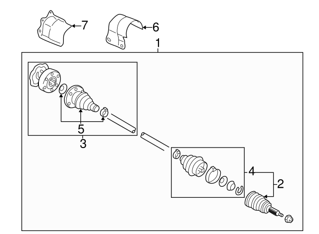 Drive Shaft 1J0407272