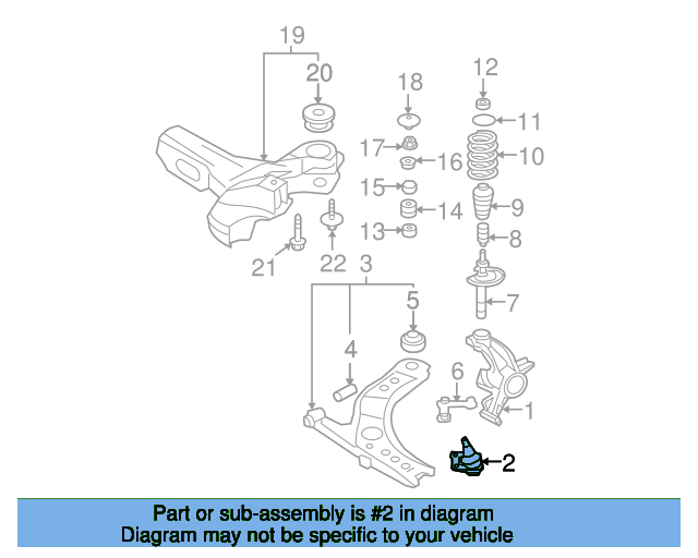 Lower Ball Joint 1J0407366J