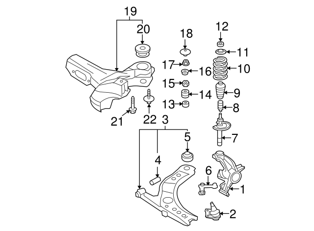 Lower Ball Joint 1J0407366J