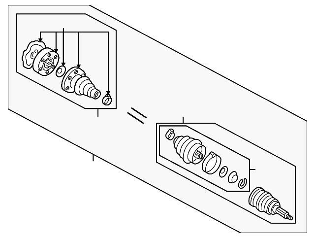 Drive Shaft 1J0407451HX