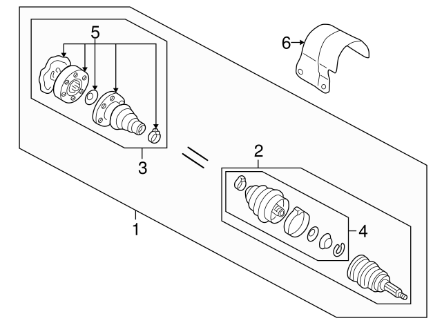 Drive Shaft 1J0407451HX