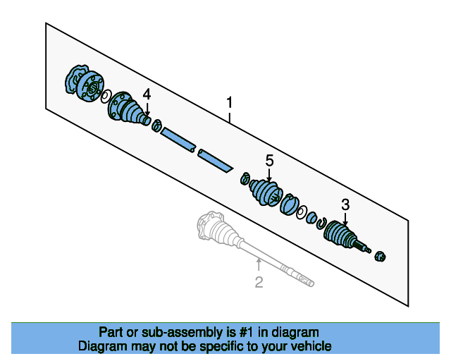 Drive Shaft 1J0407452DX