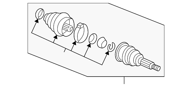 Wheelshaft 1J0498099A