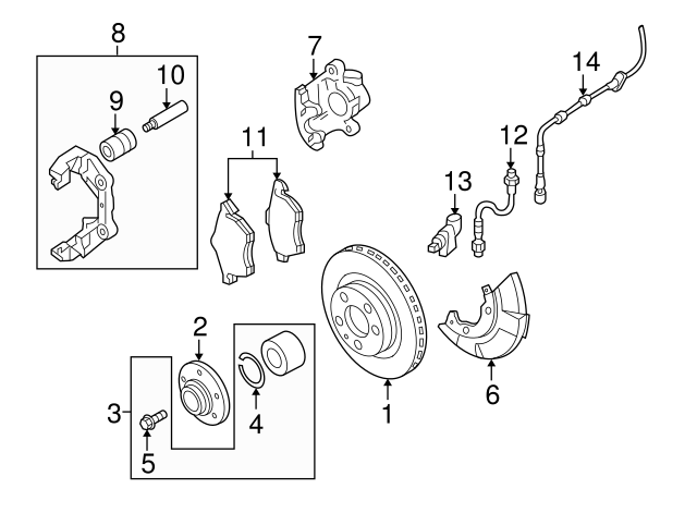 Bearing Assembly 1J0498625A