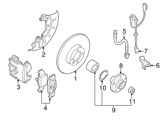 Bearing Assembly 1J0498625A