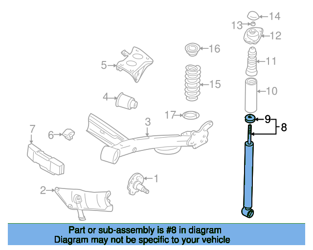 Shock Absorber 1J0513025BH