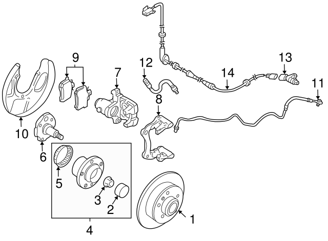 Caliper 1J0615423G