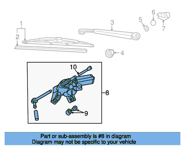 Wiper Motor 1J6955711G