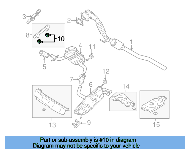 Muffler & Pipe Retainer Ring 1K0253147D