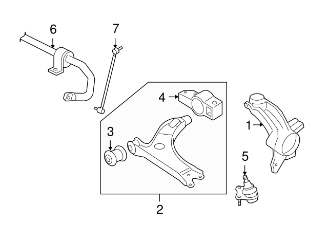 Lower Control Arm 1K0407151BD