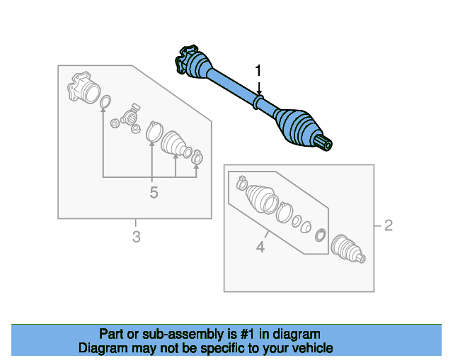 Drive Shaft 1K0407271PA