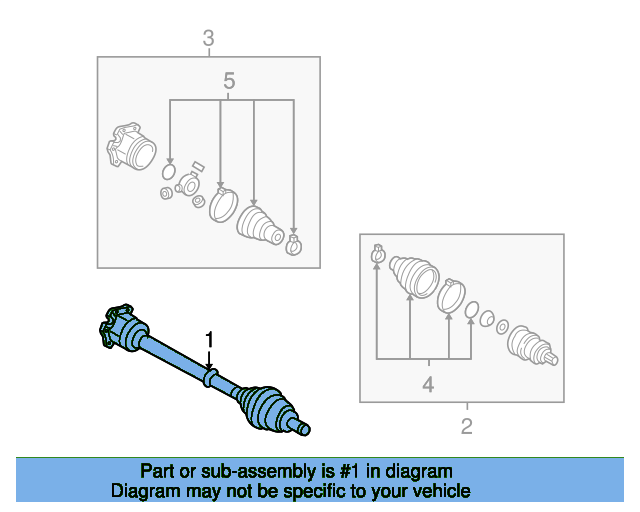 Drive Shaft 1K0407451CX