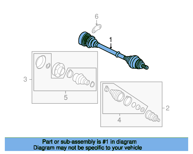 Drive Shaft 1K0407761SX