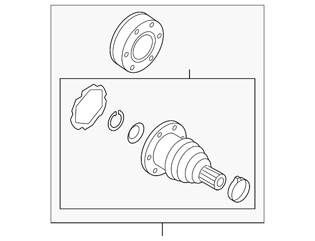 Inner Joint Assembly 1K0498103X