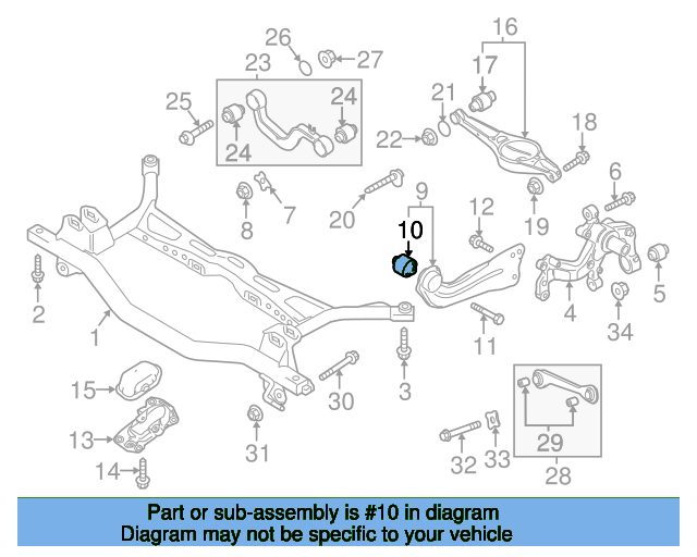 Trailing Arm Bushing 1K0505541D