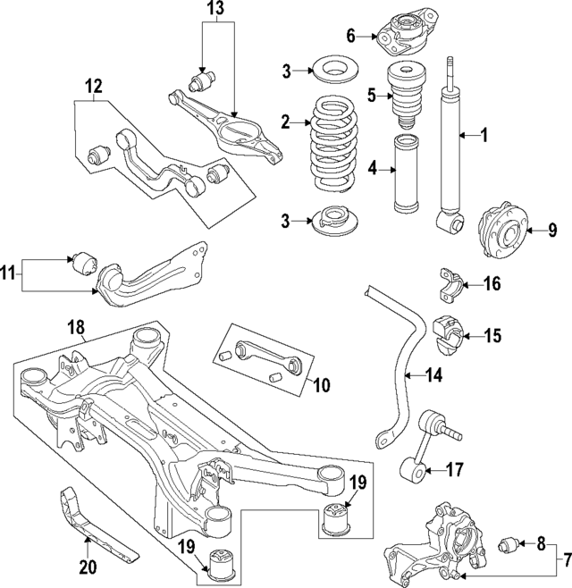 Shock Absorber 1K0513029HK