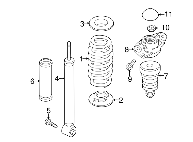 Shock Absorber 1K0513029HK