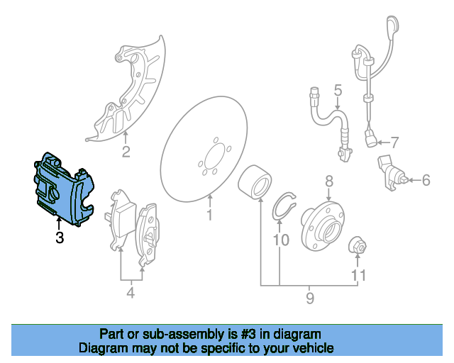 Brake Caliper 1K0615123D