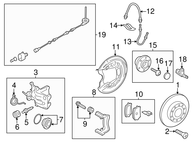 Brake Caliper 1K0615424J