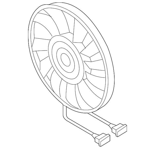 Fan & Motor 1K0959455EA