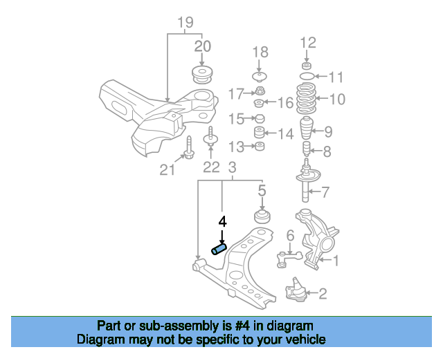 Lower Control Arm Front Mount 357407182