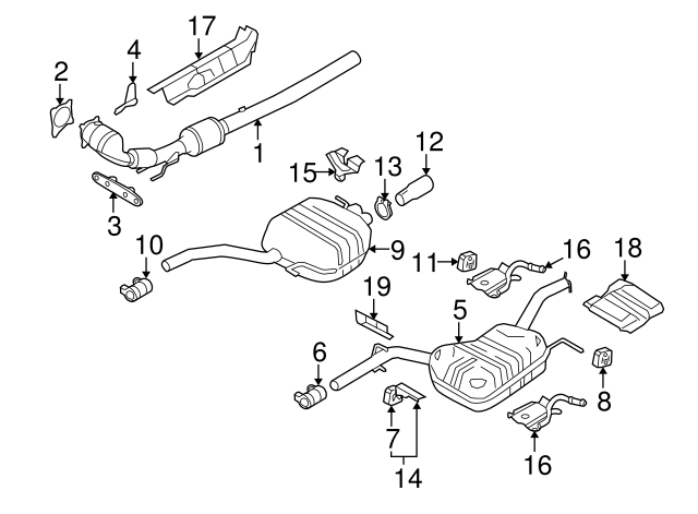 Rear Bracket 3C0253144A