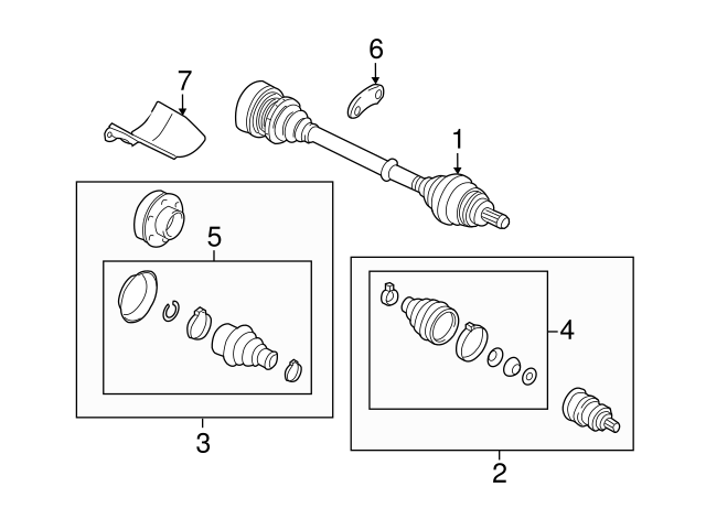 Axle Assembly 3C0407271AJ