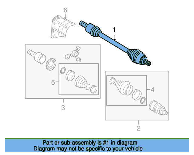 Axle Assembly 3C0407451FX