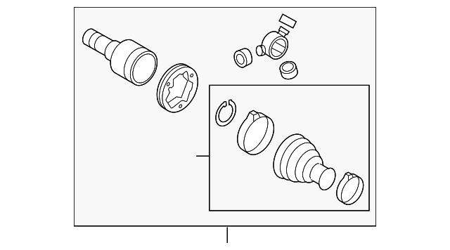 Inner Joint Assembly 3C0498103A