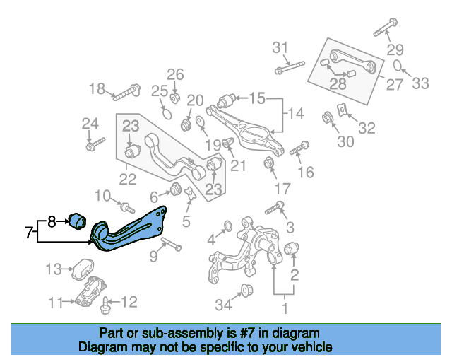 Trailing Arm 3C0505224F