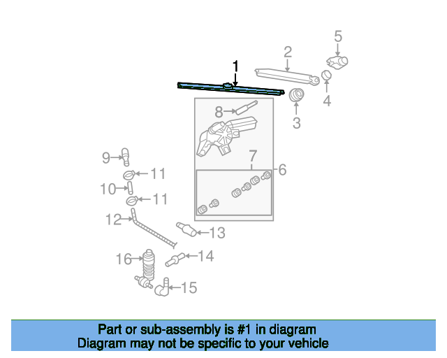 Wiper Blade 3C9955425